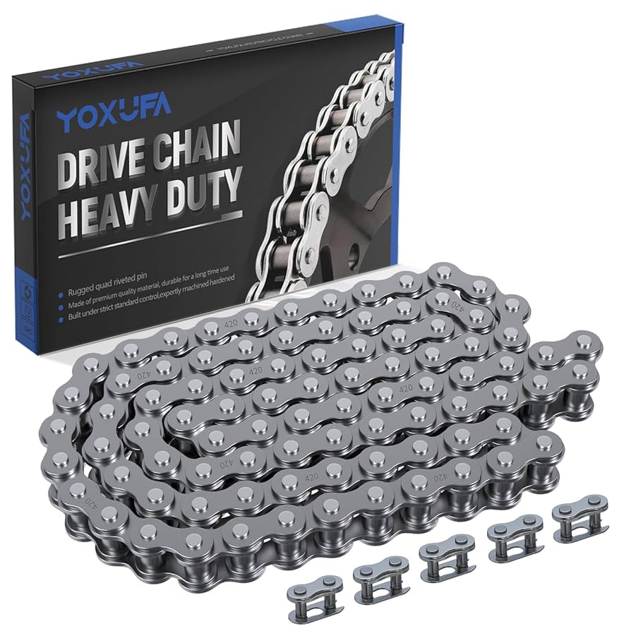Amazon.com: YOXUFA 420 Chain Mini Bike Rear Drive Chain 90